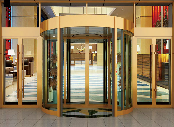 大堂自动旋转门故障